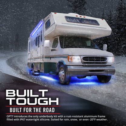 AURA PRO RV LED Aluminum Underglow Lighting Kit - Bluetooth Enabled APP Full Color Spectrum