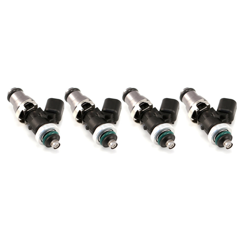 Injector Dynamics 1340cc Injectors-48mm Length-14mm Grey Top-14mm L O-RingR35 Low Spacer Set of 4 (1300.48.14.R35.4)