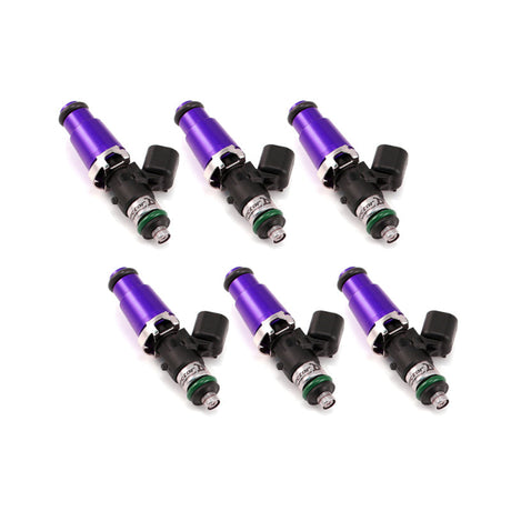 Injector Dynamics 1340cc Injectors - 60mm Length - 14mm Purple Top - 14mm Lower O-Ring Set of 6 (1300.60.14.14.6)