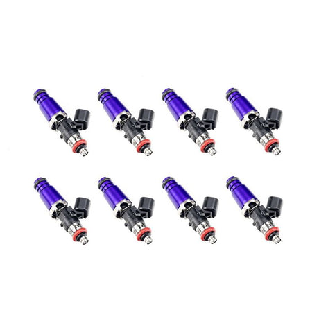 Injector Dynamics 1340cc Injectors - 60mm Length - 14mm Purple Top - 15mm Lower O-Ring Set of 8 (1300.60.14.15.8)