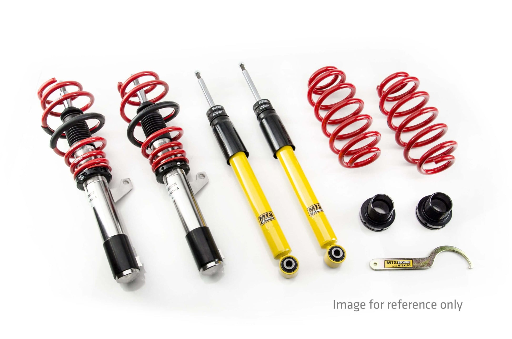 MTS Technik Stance Series Coilover Kit - With Front Axle Top Mount for 2001 BMW 328i (E46)
