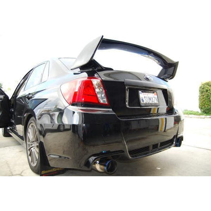 Invidia Dual N1 Burnt Titanium Tips Cat Back Exhaust WRX/STI Sedan 2008-2014 | HS11STIGTT