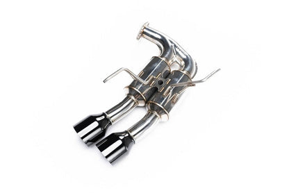 Invidia [15-21 WRX/STI] Gemini R400 Signature Series Black Tip Quad Tip Exhaust | HS15STIGM4SB