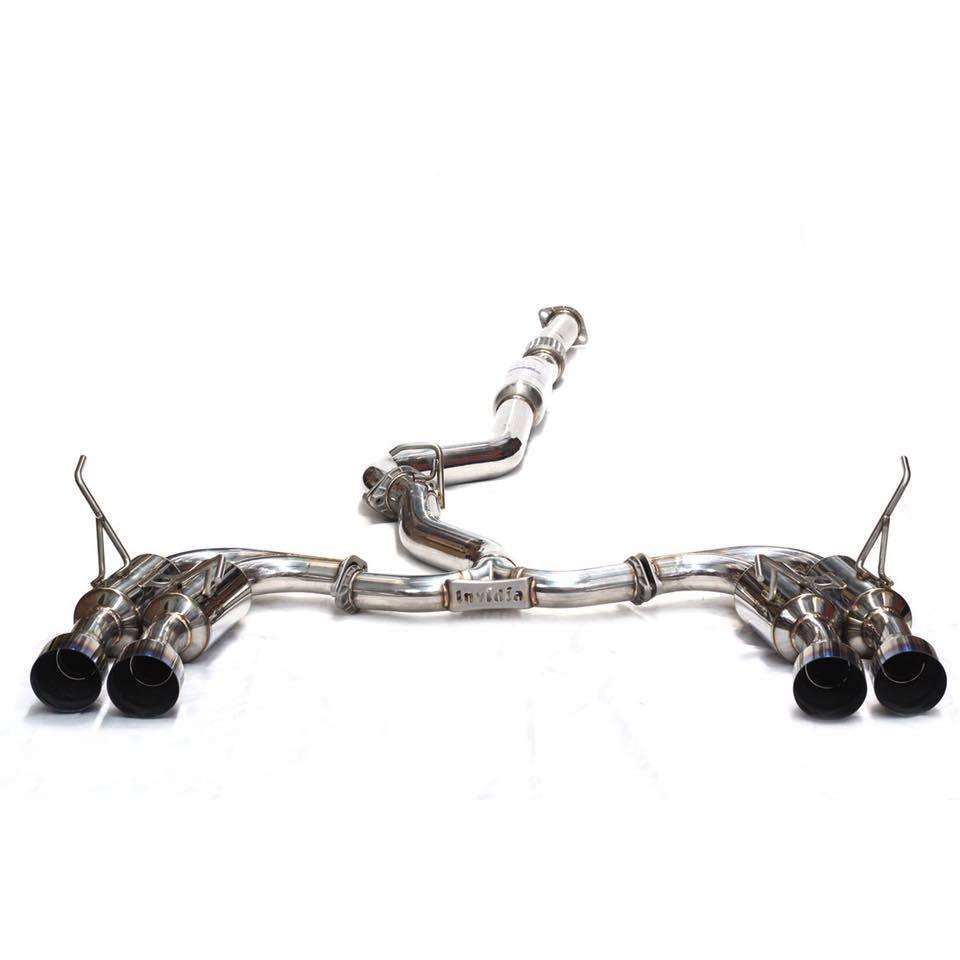 Invidia [11-14 WRX Hatch / 08-14 STI Hatch] Gemini R400 SS Tip Cat Back Exhaust | HS08ST5GM4SS