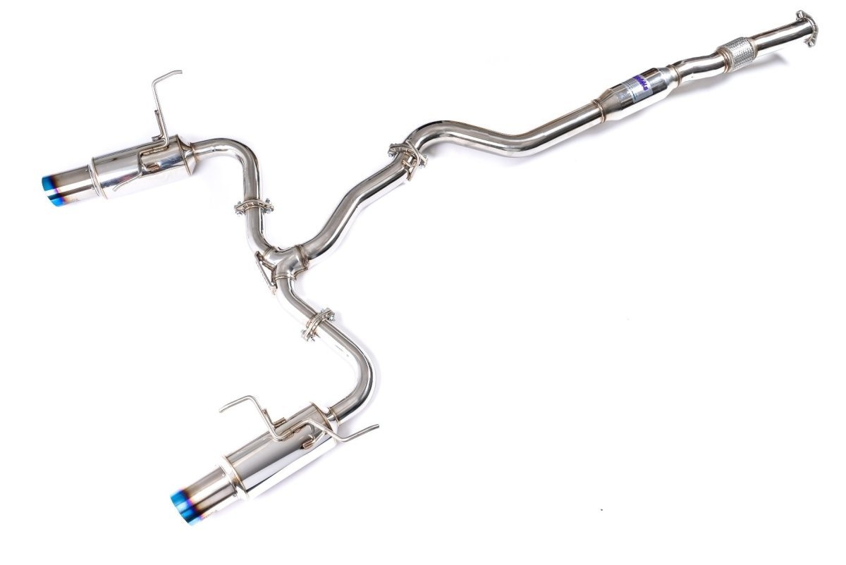 Invidia [22-25 WRX] N1 Twin Outlet Single Layer Tip Cat-Back Exhaust | HS22WRXGTT