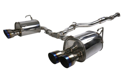 Invidia [22-25 WRX] Q300 Single Layer Titanium Burnt Quad Tip Cat-back Exhaust | HS22WRXG2T