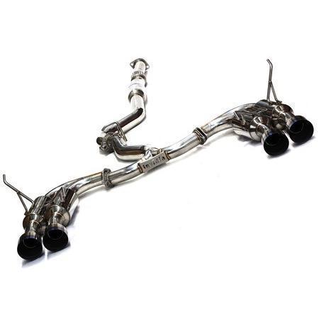 Invidia R400 Gemini Cat Back Exhaust Quad Titanium Tip WRX/STI 2011-2014 Sedan | HS11STIGM4ST