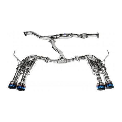 Invidia [11-14 WRX, 08-14 STI HatchBack] R400 Gemini Cat Back Exhaust With Titanium Tips | HS08ST5GM4ST