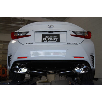 Invidia SS Quad Rolled Tip Axle Back Exhaust Lexus RC350/200T 2015+ | HS14LRCDR4OS