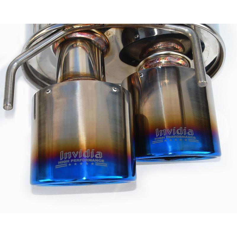 Invidia Titanium Quad Rolled Tip Axle Back Exhaust Lexus RC350/200T 2015+ | HS14LRCDR4OT