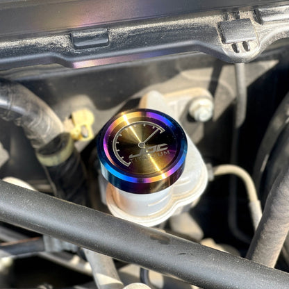 JDC Titanium Clutch Fluid Reservoir Cap Cover (BRZ/FR-S/86/ Multiple Subaru Applications)