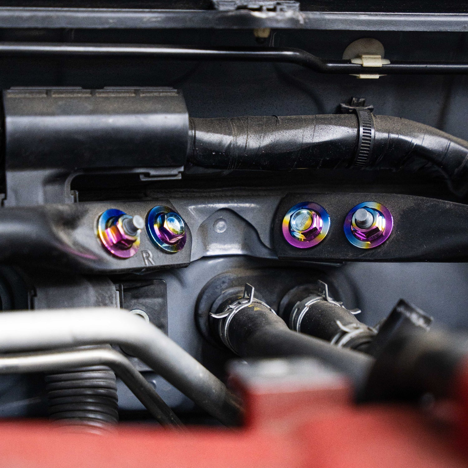 JDC Titanium Engine Bay Dress-Up Hardware Kit (13-21 FRS/BRZ/86)
