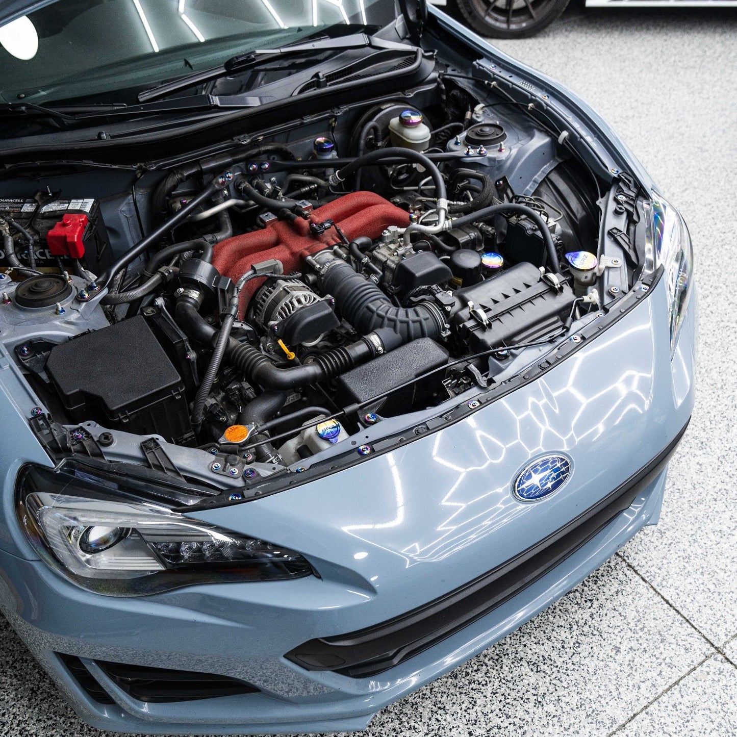 JDC Titanium Engine Bay Dress-Up Hardware Kit (13-21 FRS/BRZ/86)