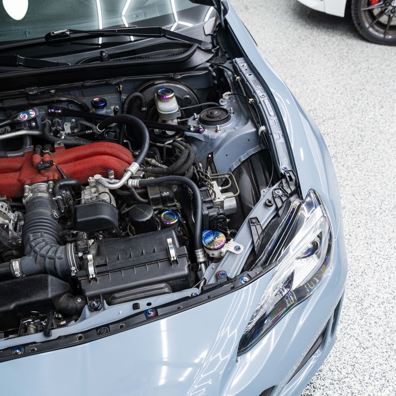 JDC Titanium Engine Bay Dress-Up Hardware Kit (13-21 FRS/BRZ/86)