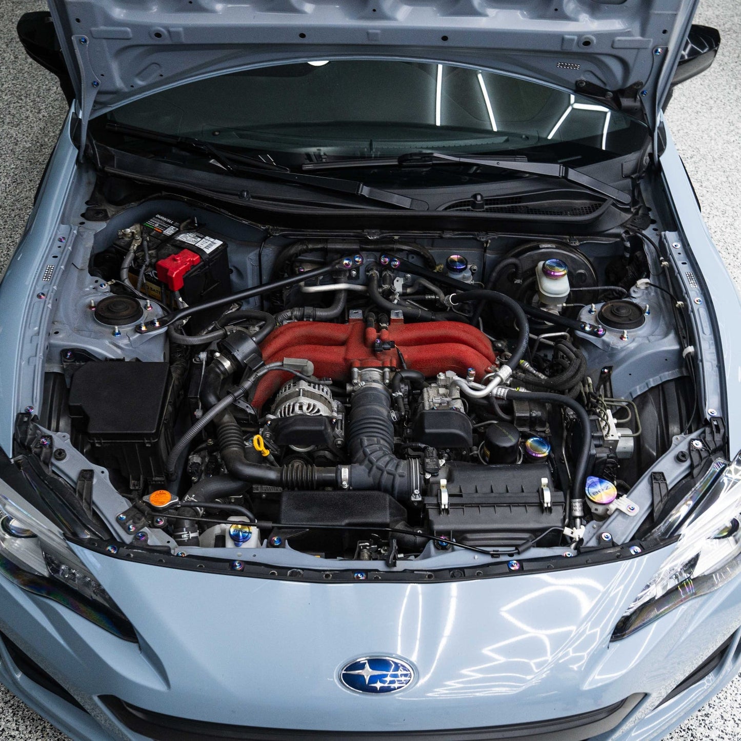 JDC Titanium Engine Bay Dress-Up Hardware Kit (13-21 FRS/BRZ/86)