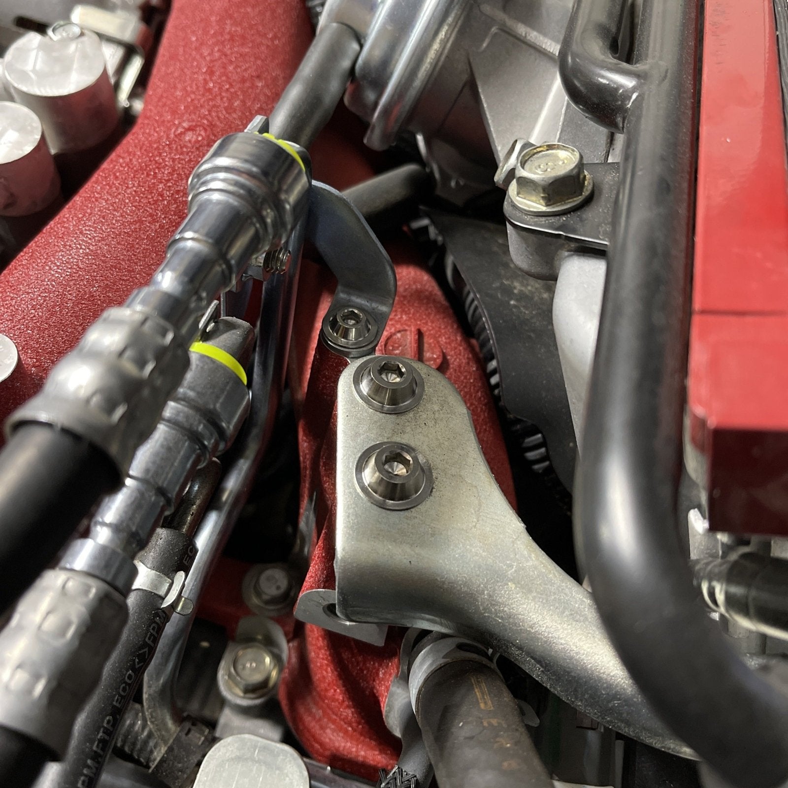 JDC Titanium Engine Bay Dress-Up Hardware Kit (15-21 Subaru STi)