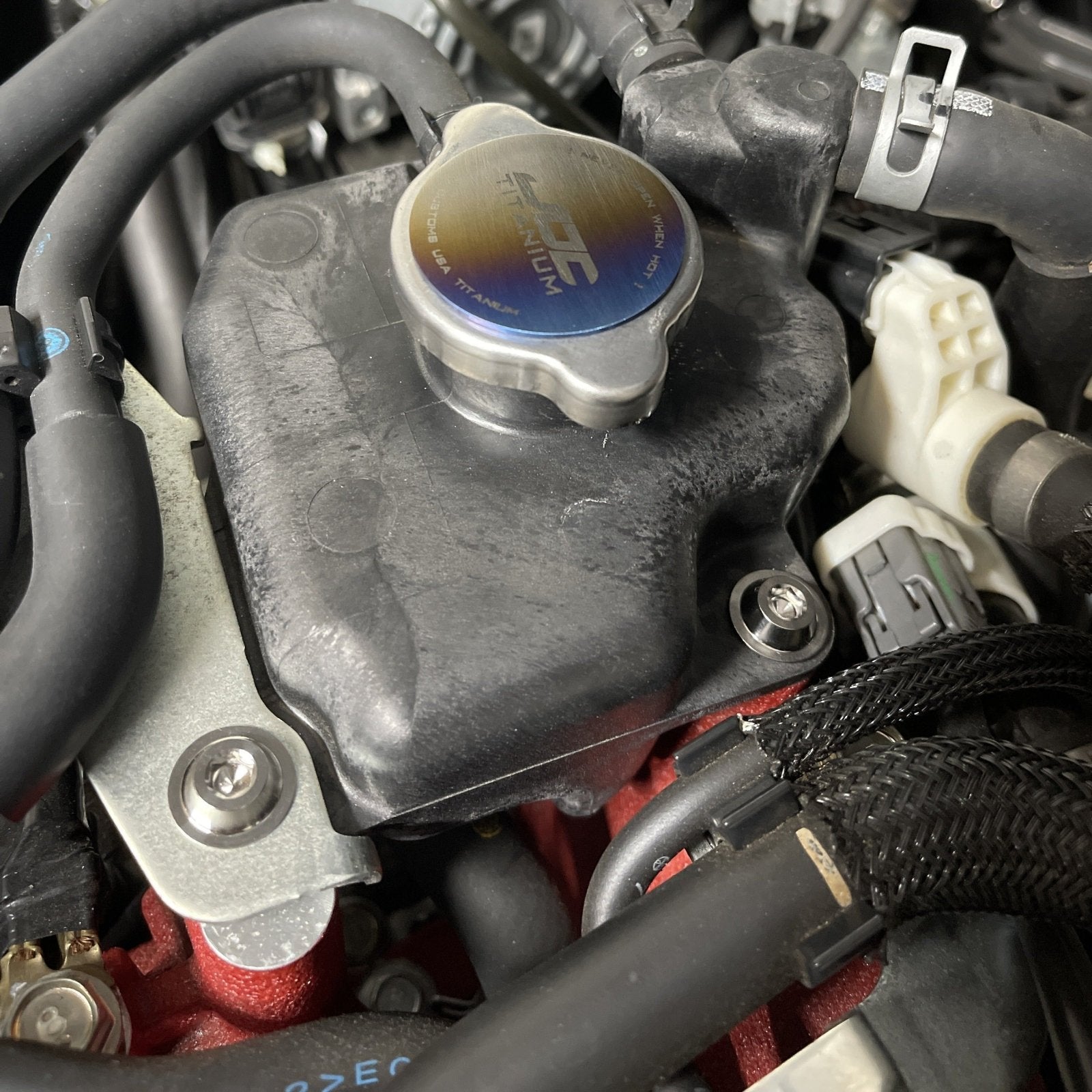 JDC Titanium Engine Bay Dress-Up Hardware Kit (15-21 Subaru STi)