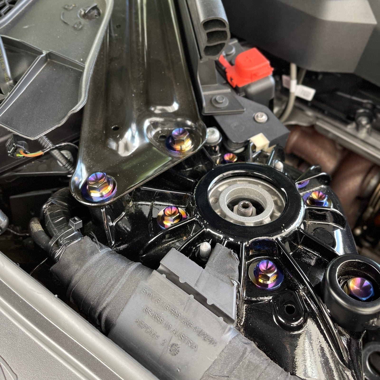 JDC Titanium Engine Bay Dress-Up Hardware Kit (A90/A91 Supra)