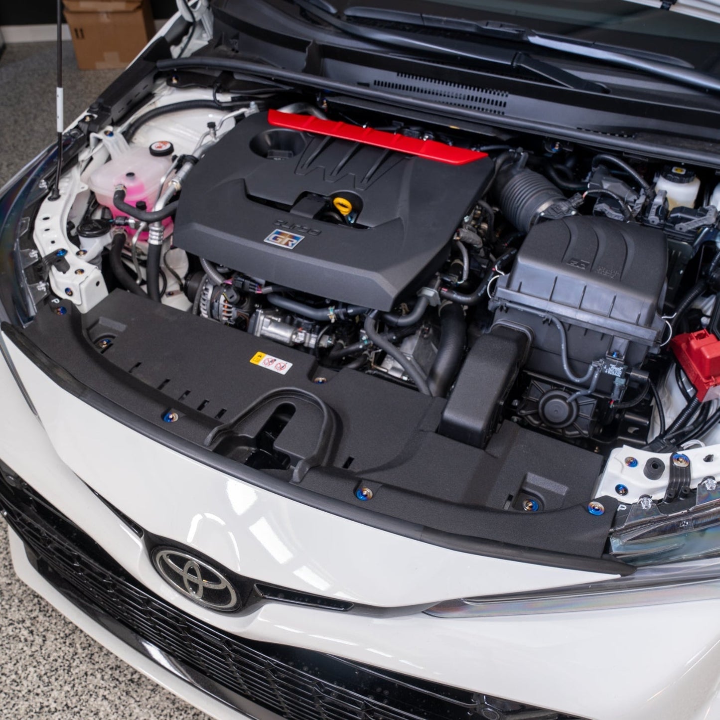 JDC Titanium Engine Bay Dress-Up Hardware Kit (23+ GR Corolla)