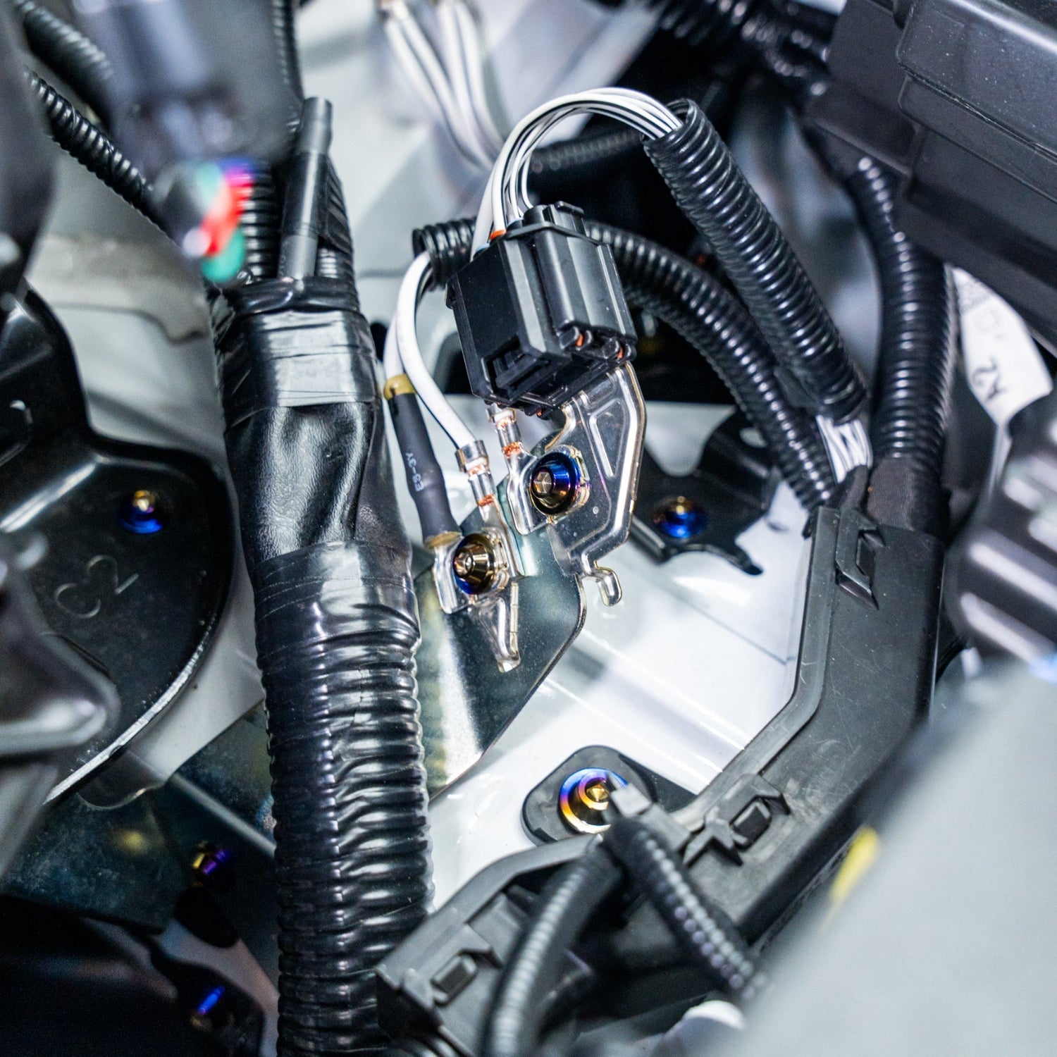 JDC Titanium Engine Bay Dress-Up Hardware Kit (23+ GR Corolla)