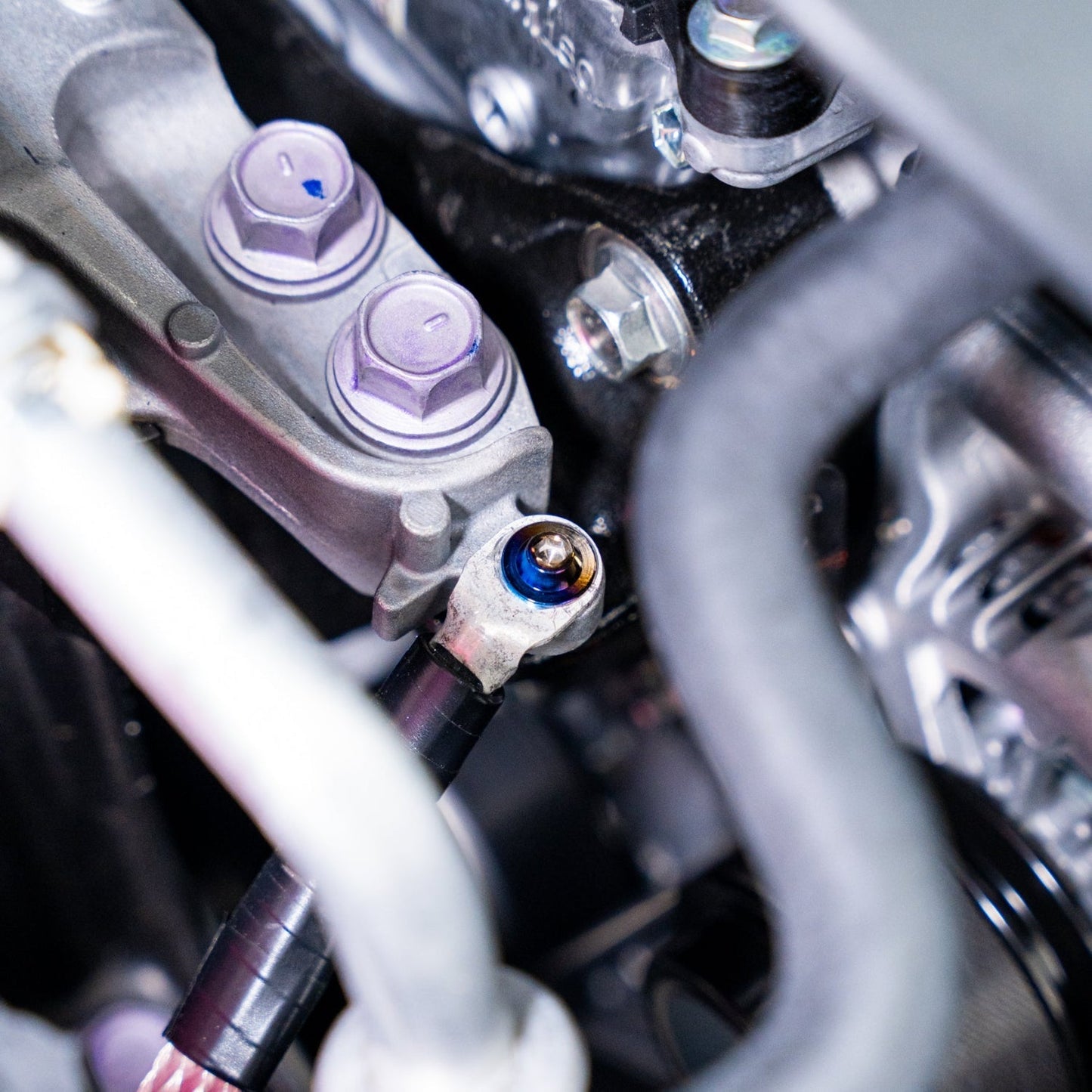 JDC Titanium Engine Bay Dress-Up Hardware Kit (23+ GR Corolla)