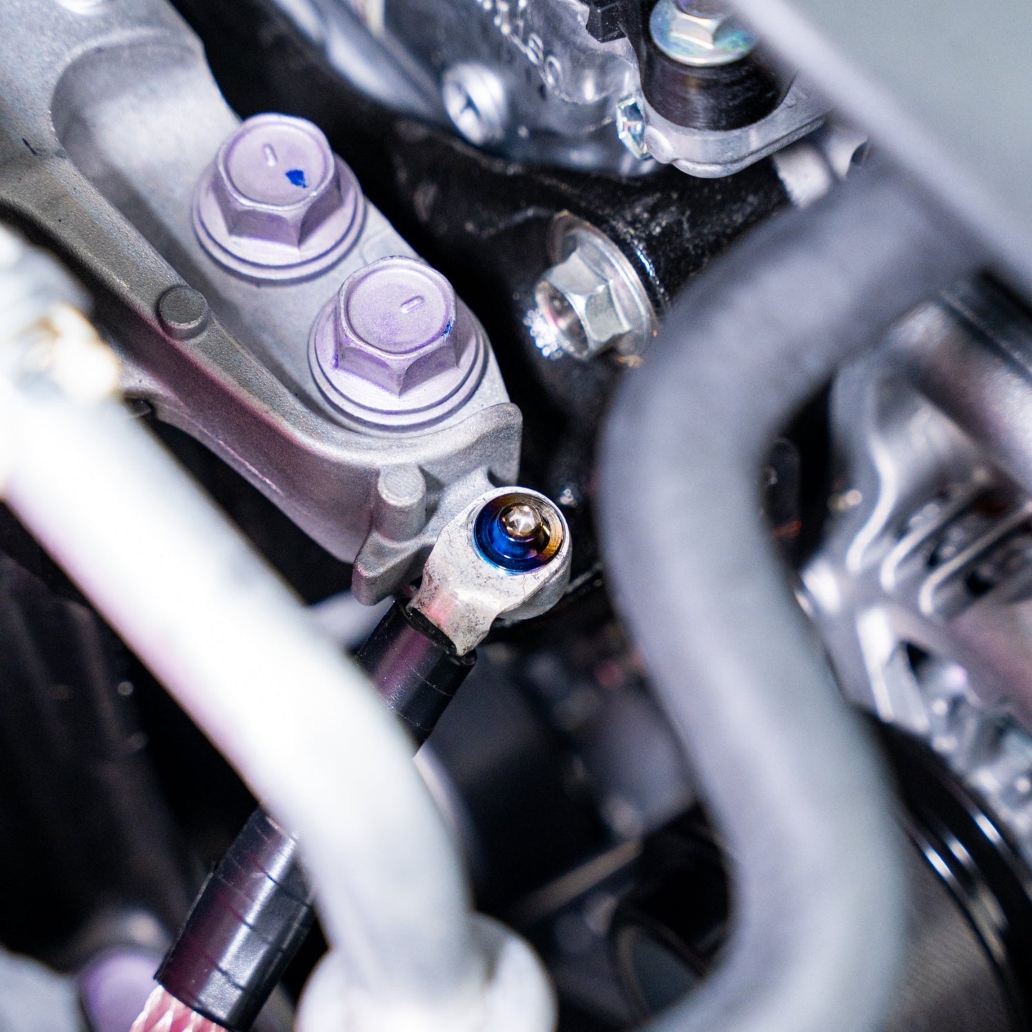 JDC Titanium Engine Bay Dress-Up Hardware Kit (23+ GR Corolla)