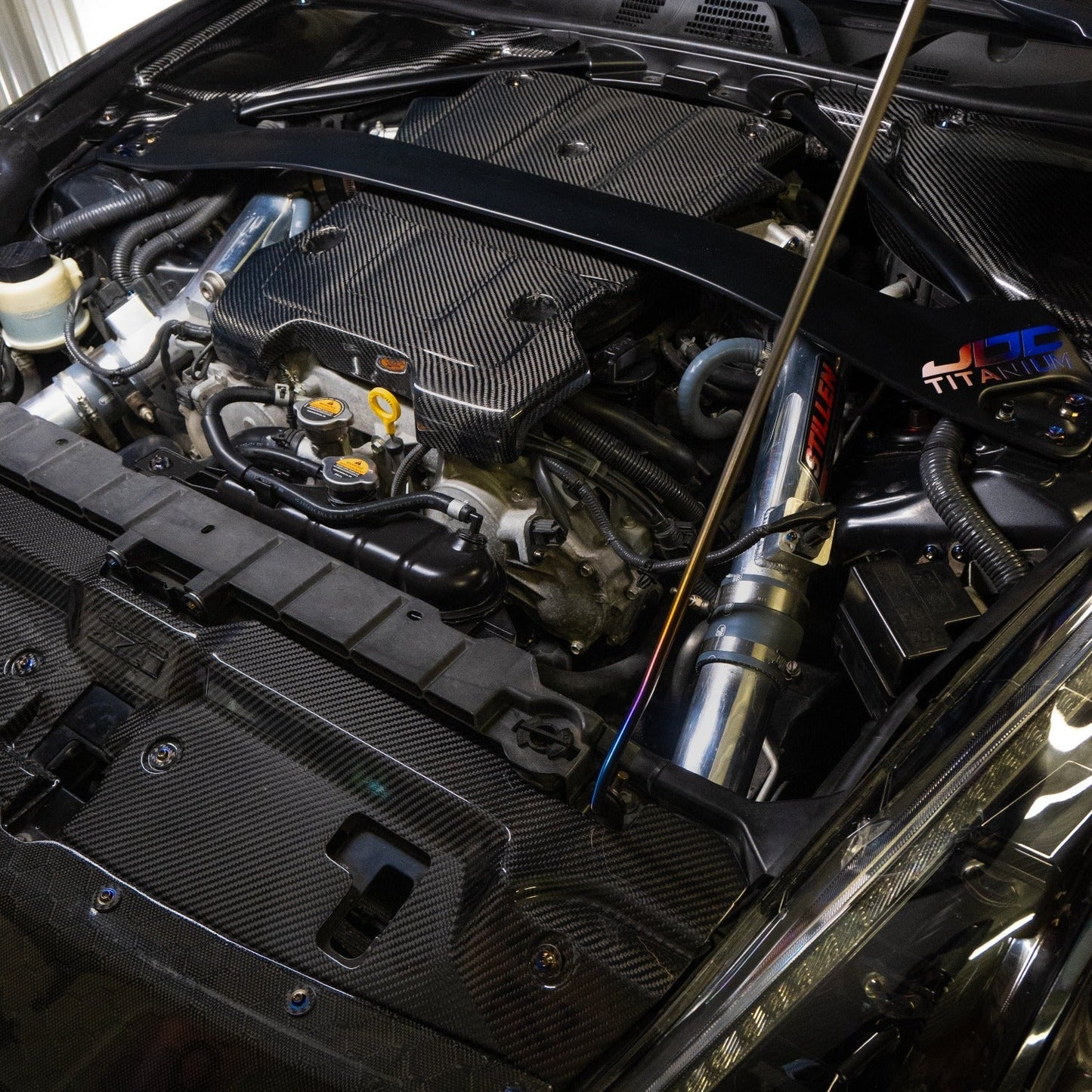 JDC Titanium Engine Bay Dress-Up Hardware Kit (Nissan 370Z)