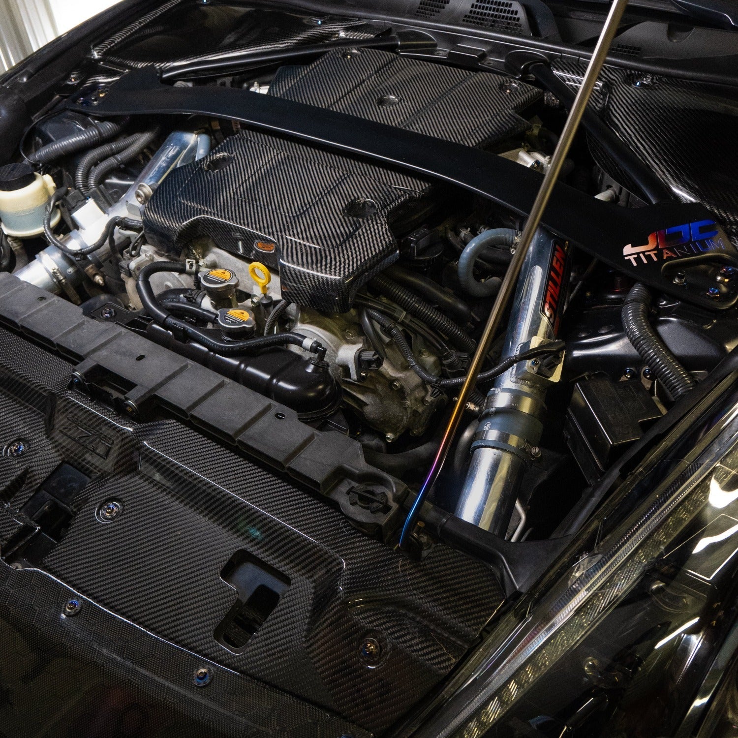 JDC Titanium Engine Bay Dress-Up Hardware Kit (Nissan 370Z)