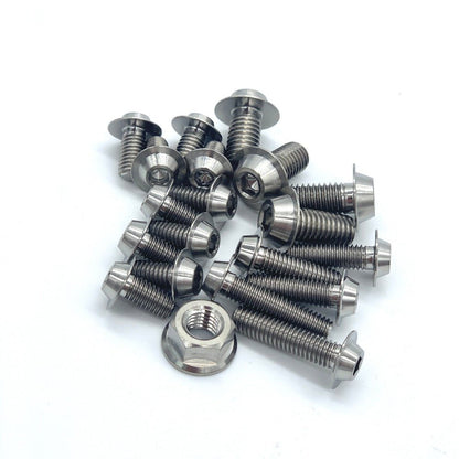 JDC Titanium Engine Bay Dress-Up Hardware Kit (Evo X)