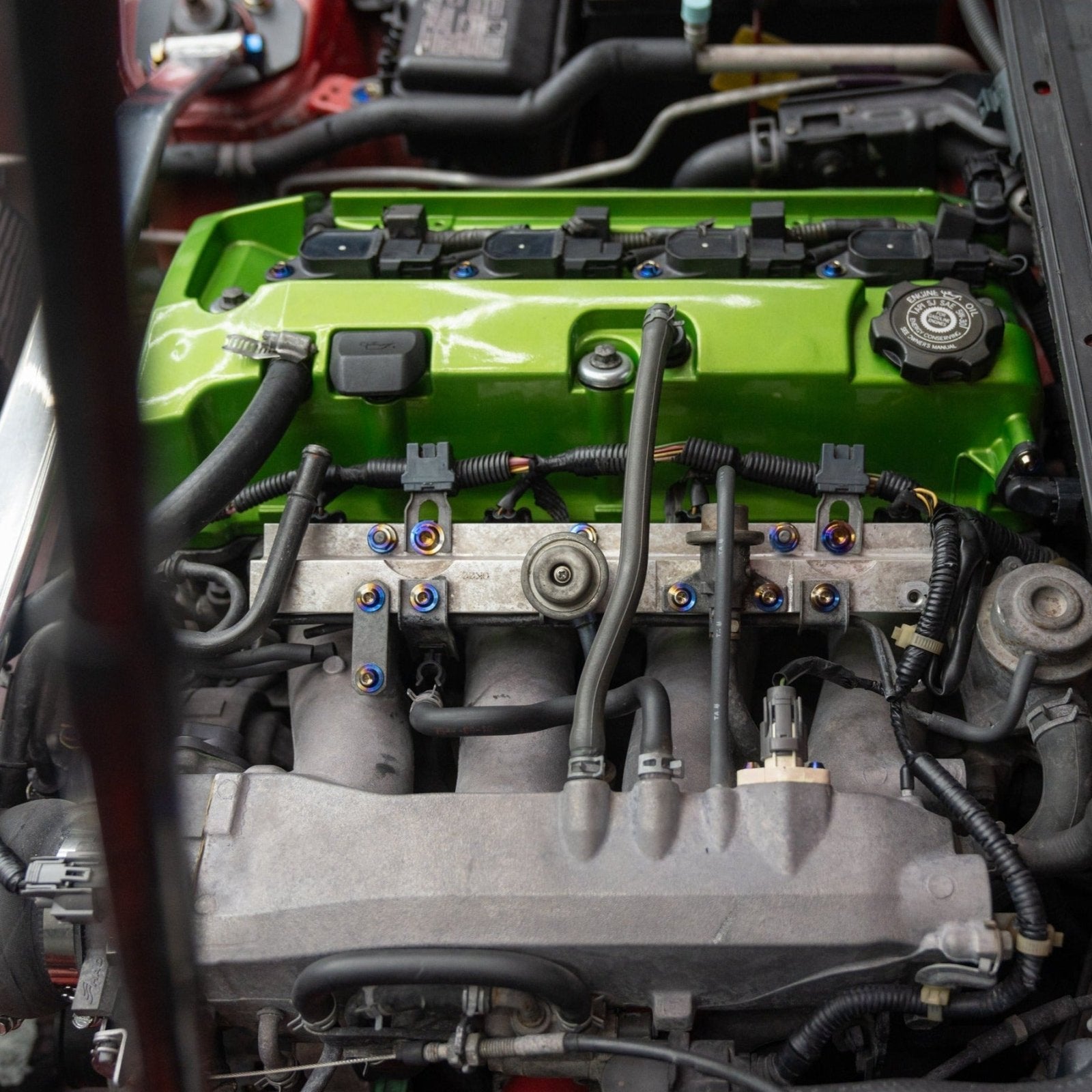 JDC Titanium Engine Bay Dress-Up Hardware Kit | Honda S2000