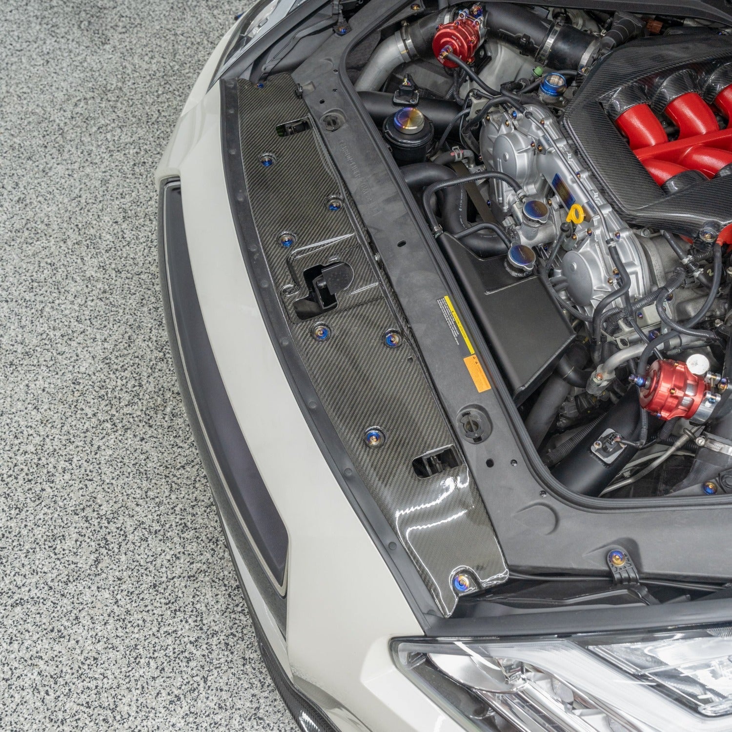 JDC Titanium Engine Bay Dress-Up Hardware Kit (R35 GT-R)