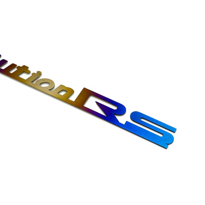 JDC Titanium "Evolution RS" Trunk Badge (Evo 8/9)