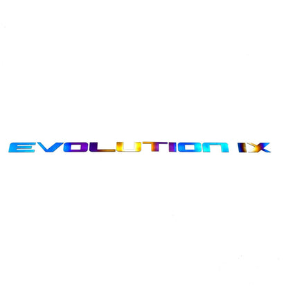 JDC Titanium "Evolution" Trunk Badge (Evo 6/7/8/9/X)