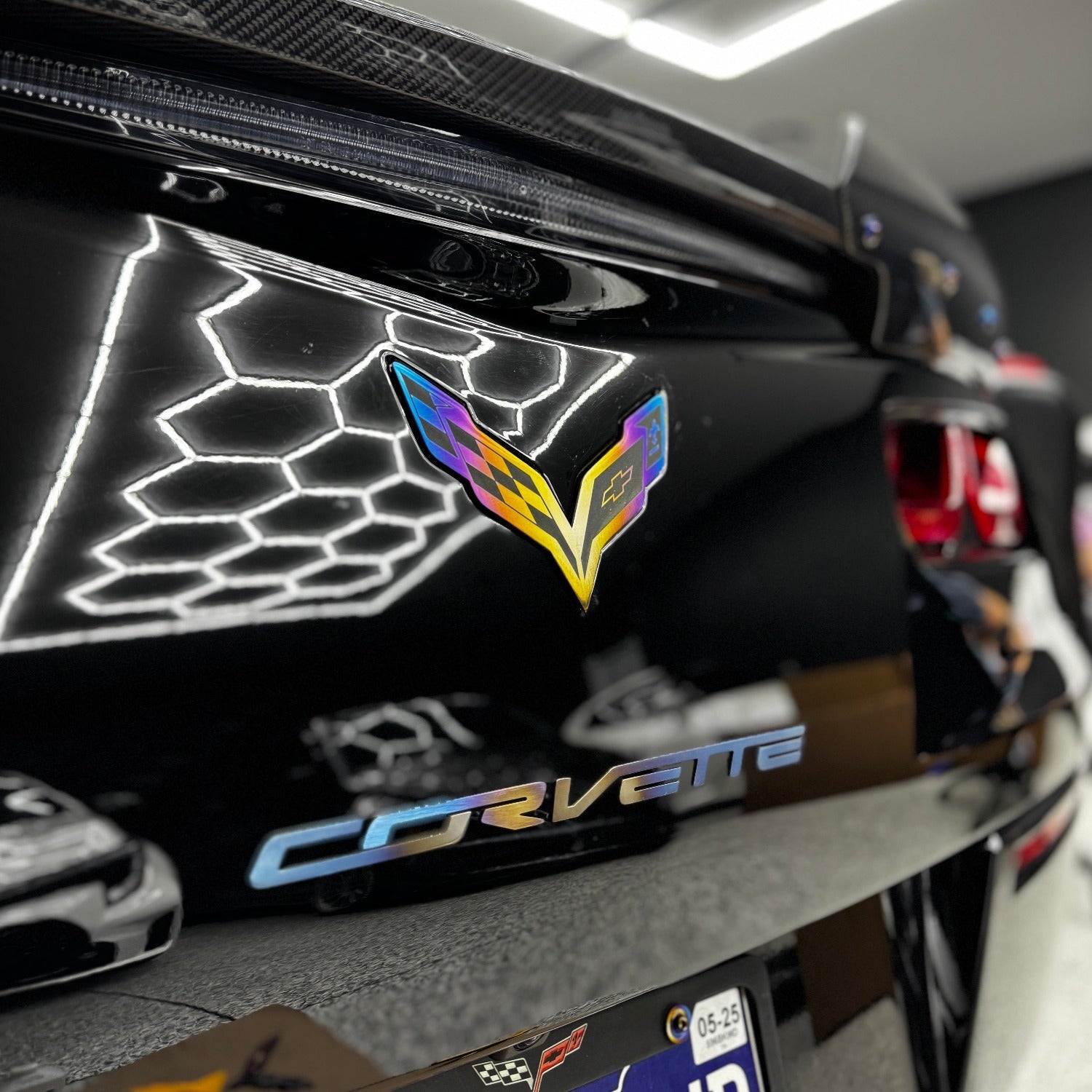 JDC Titanium Front/Rear Badge | 2014-2019 C7 Corvette