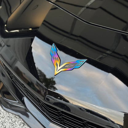 JDC Titanium Front/Rear Badge | 2014-2019 C7 Corvette