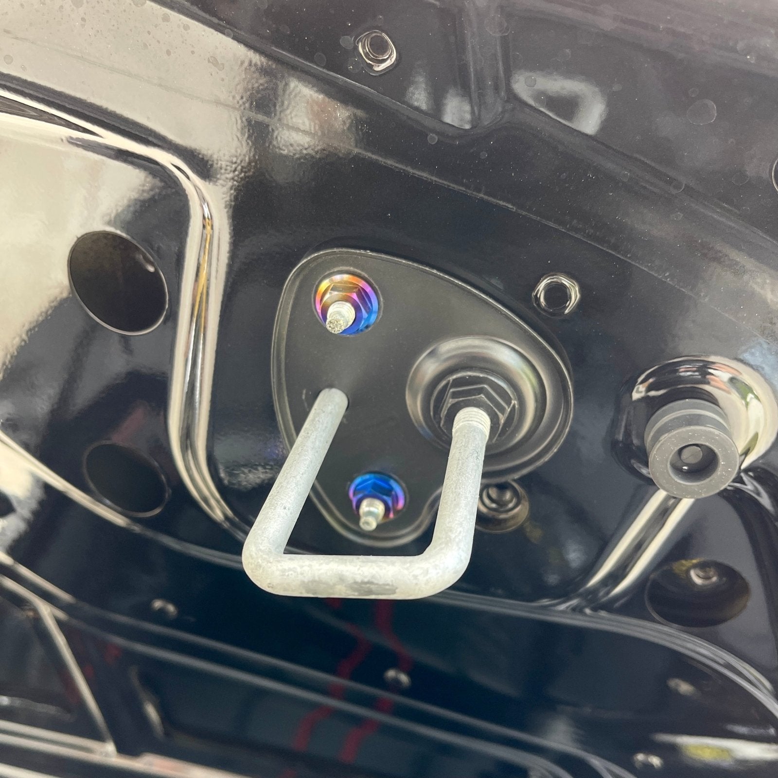 JDC Titanium Hood Latch Bracket Hardware Kit (MK5 Supra)
