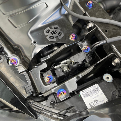 JDC Titanium Hood Latch Mechanism Hardware Kit (MK5 Supra)