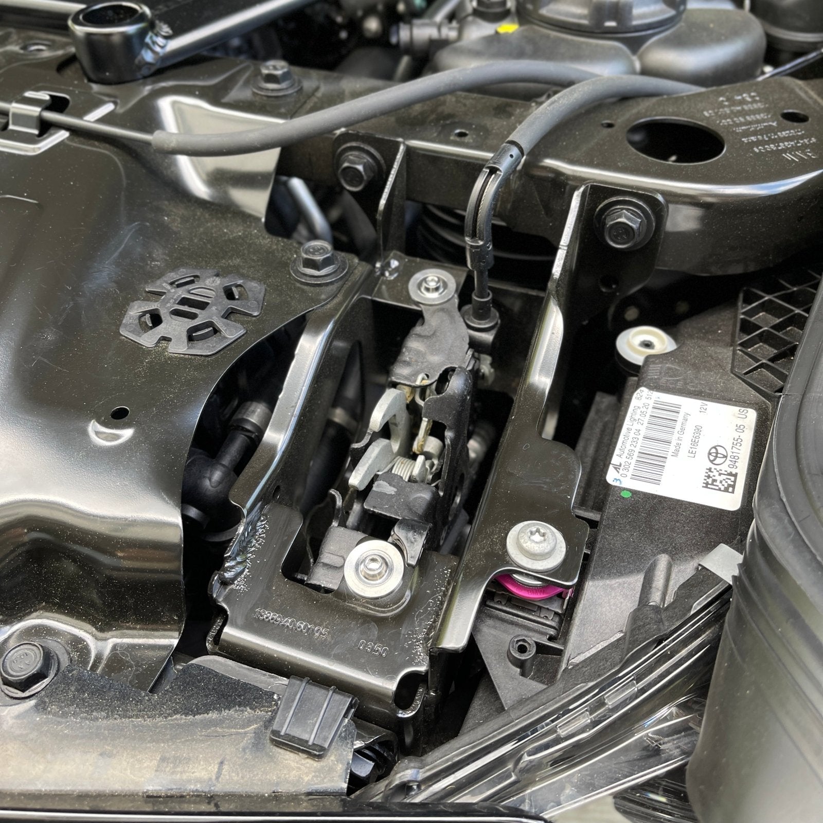 JDC Titanium Hood Latch Mechanism Hardware Kit (MK5 Supra)