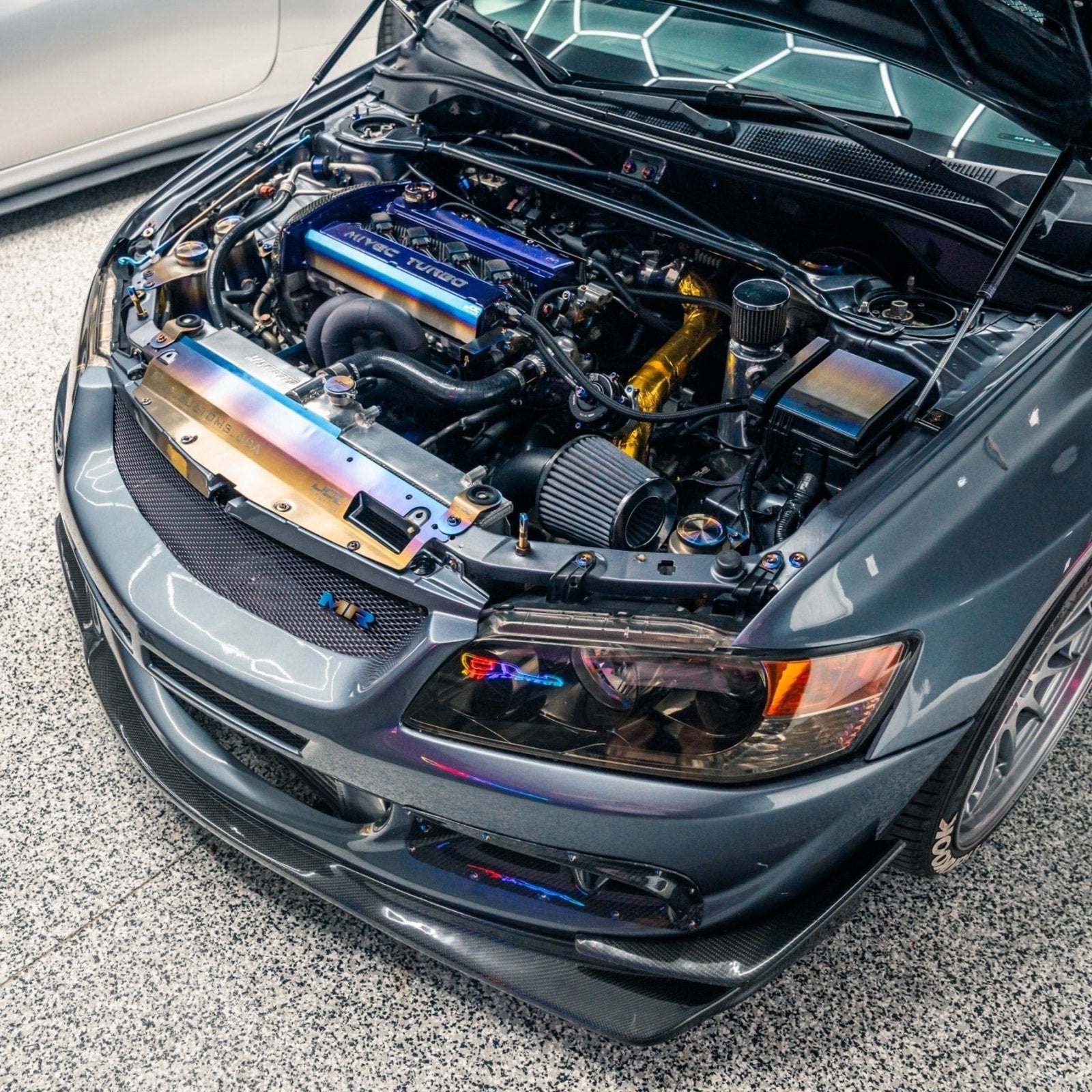 JDC Titanium "MR" Front Grill Badge (Evo 8/9)