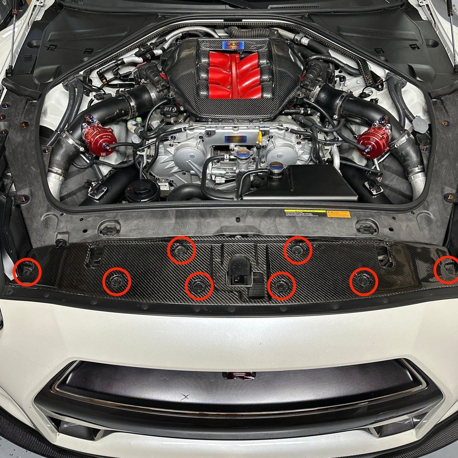 JDC Titanium Radiator Cooling Shroud Plastic Clip Replacement Kit | Nissan R35 GT-R