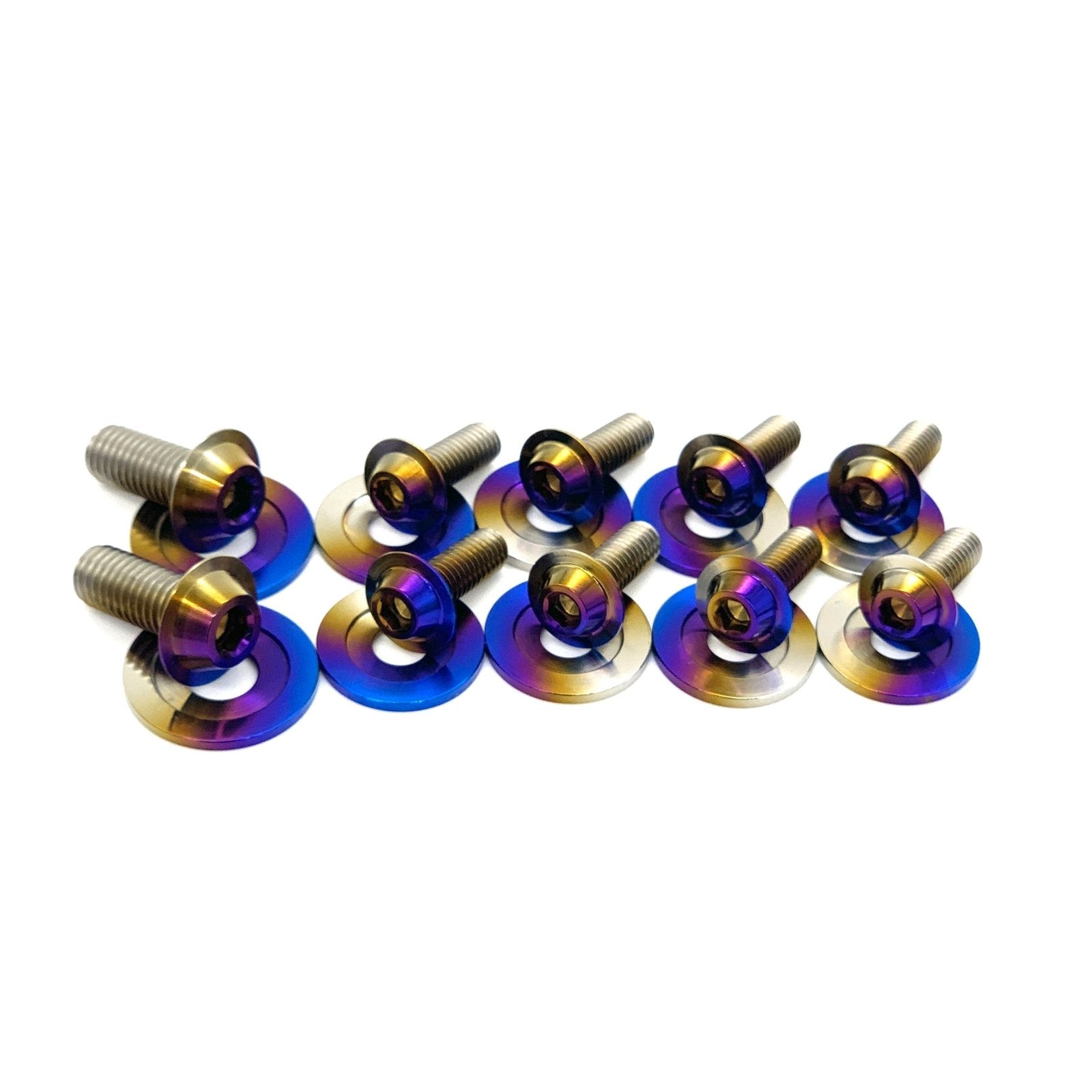 JDC Titanium Radiator Support Area Hardware Kit | Mitsubishi Evo X