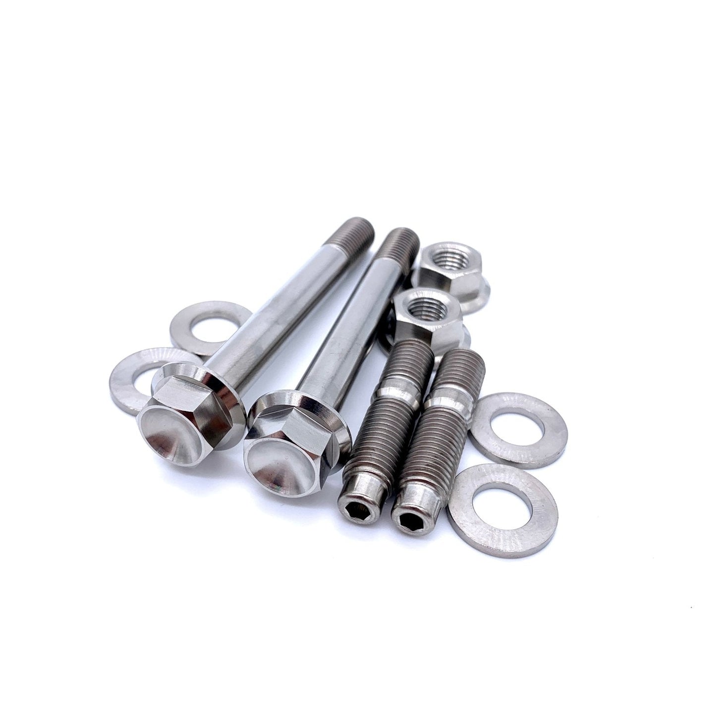 JDC Titanium Turbo to Manifold Hardware Kit for FP Manifolds (Evo 4-9/DSM)