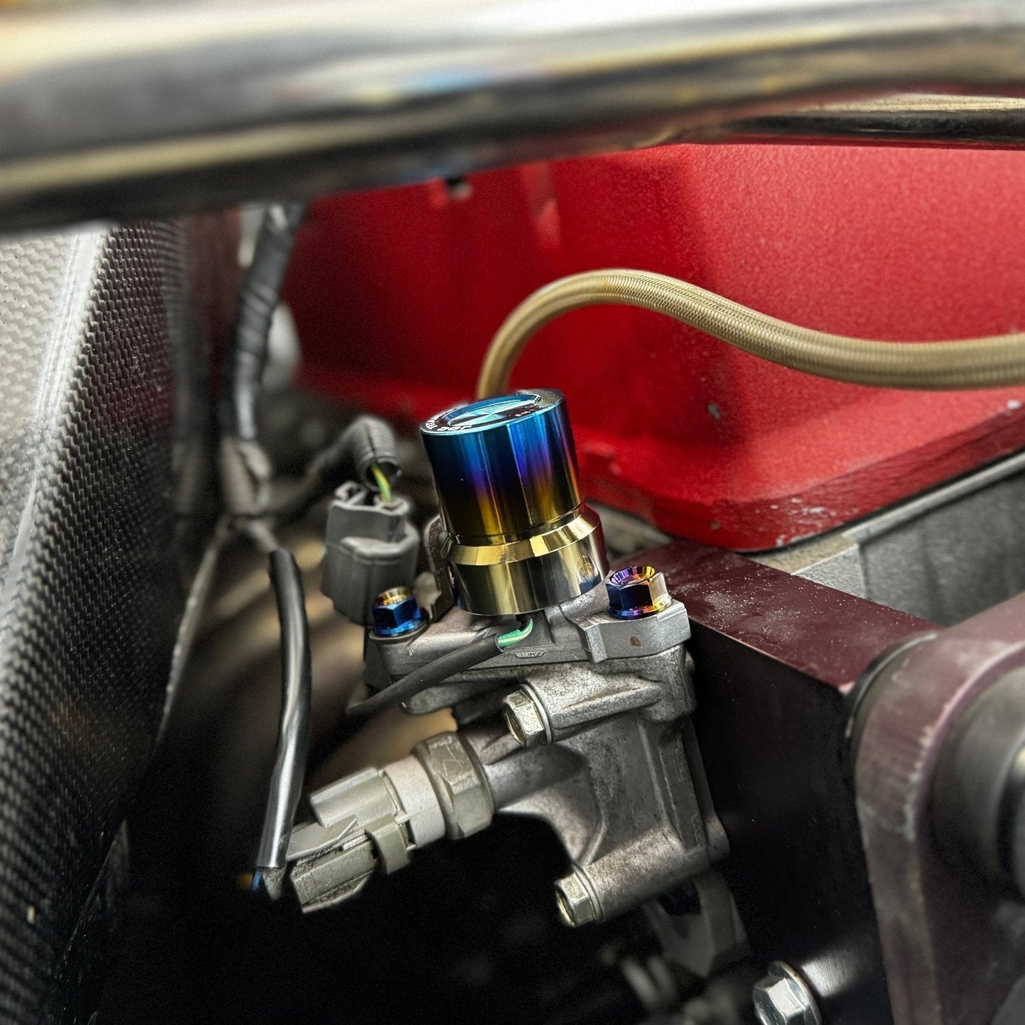 JDC Titanium V-TEC Solenoid Cover (Multiple Honda Applications)