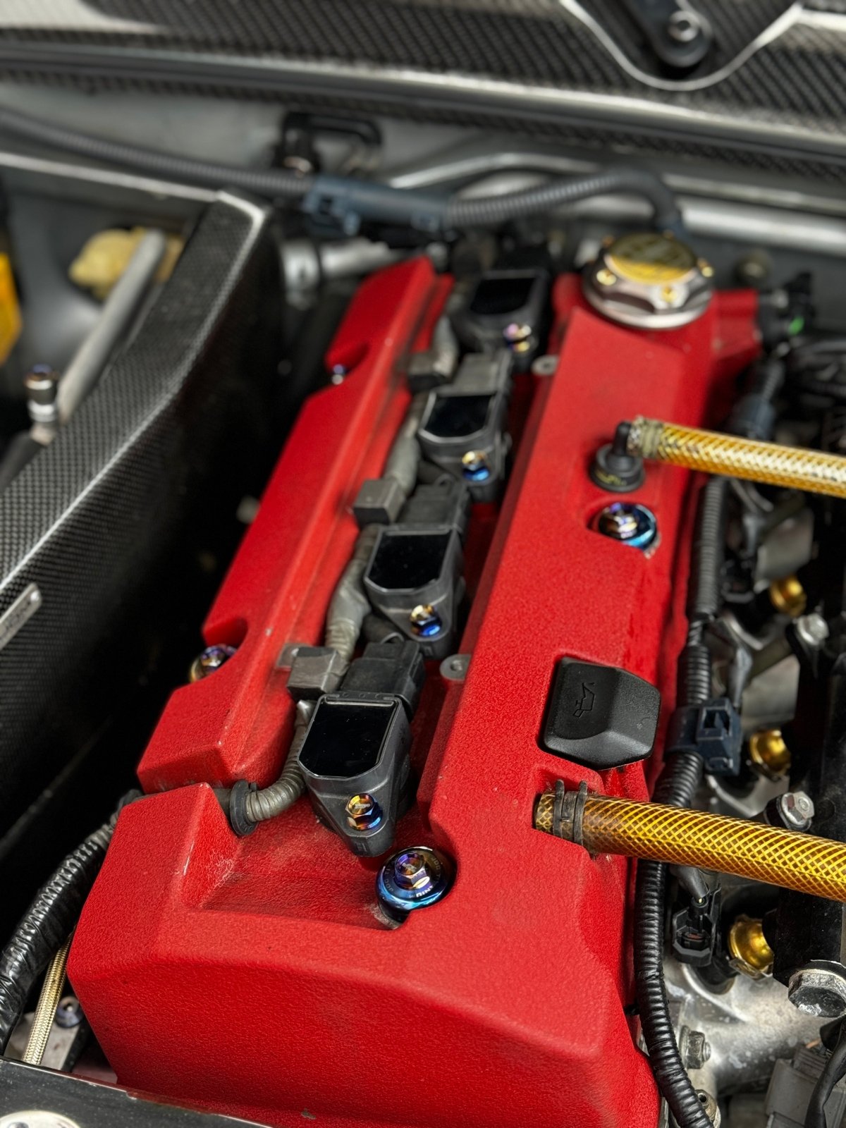 JDC Titanium Valve Cover Hardware Replacement Kit (Honda S2000)