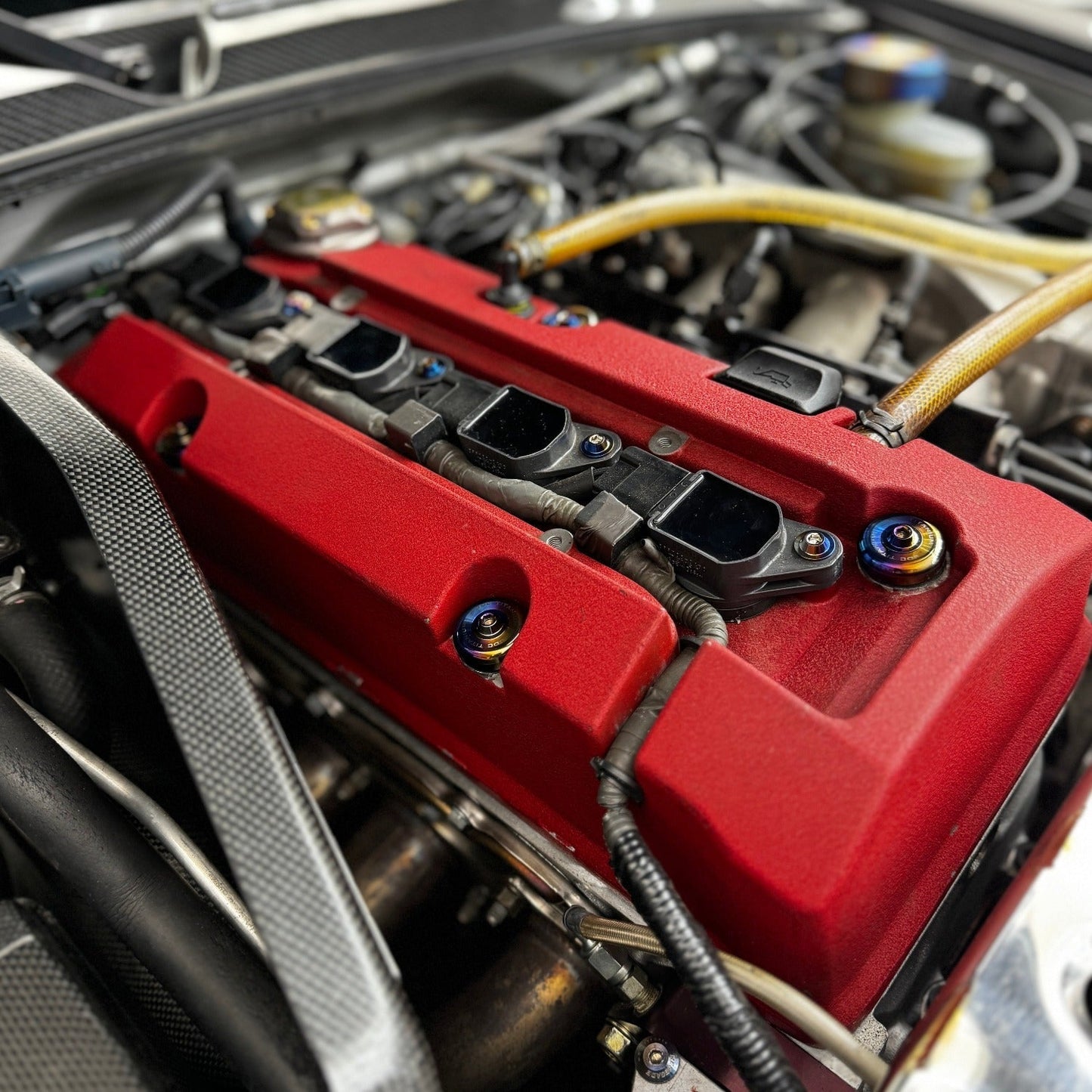 JDC Titanium Valve Cover Hardware Replacement Kit (Honda S2000)