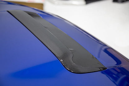 OLM A1 Aggressive Carbon Fiber Full Replacement Hood Scoop - 2015-2021 WRX / STI