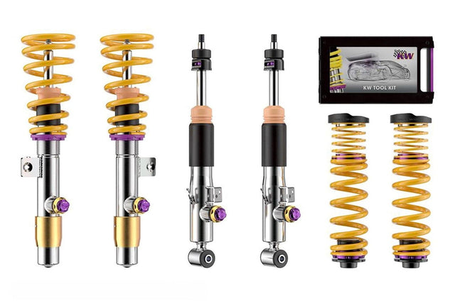 KW Variant 4 Adjustable Coilover Kit - 2014-2019 Porsche 911 with PASM Turbo, Coupe & Cabrio, w/o PDCC