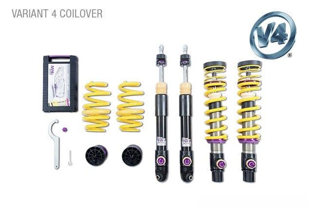 KW Variant 4 Adjustable Coilover Kit - 2014-2019 Porsche 911 with PASM Turbo, Coupe & Cabrio, w/o PDCC