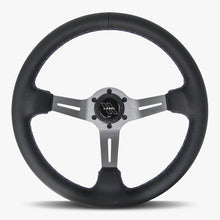 The Le Mans | Black Leather | Graphite Spoke | Bavarian Stitch