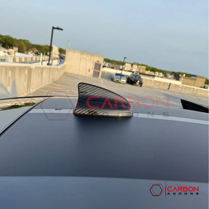 Dodge Charger 2015-2024 Real Carbon Fiber Shark Fin Antenna Cover